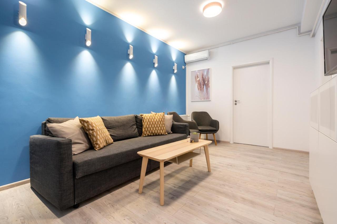 Blue Design Apartament In Magheru Бухарест Экстерьер фото